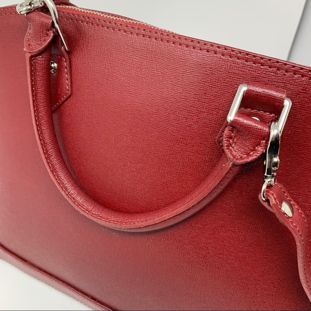 Pulicati Genuine Leather Italy Red Handbag - Picture 6 of 14